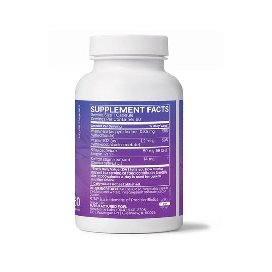 Zenbiome COPE supplement bottle with detailed supplement facts label on a white background