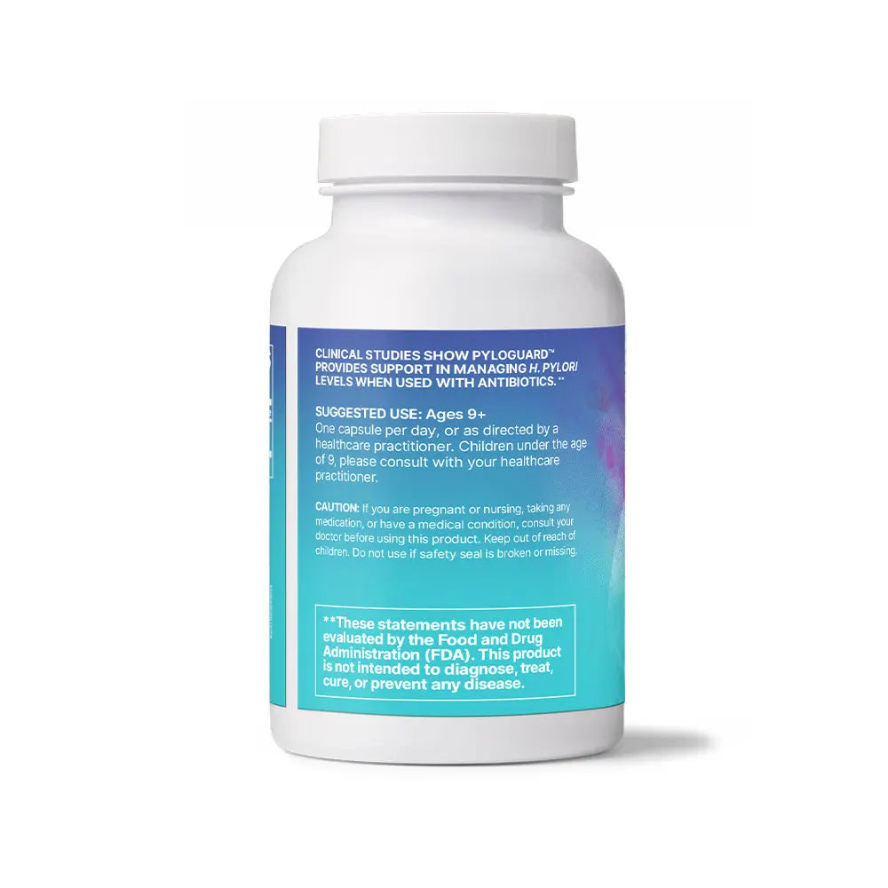 Emagene Life PyloGuard Immune Support supplement bottle with suggested use label