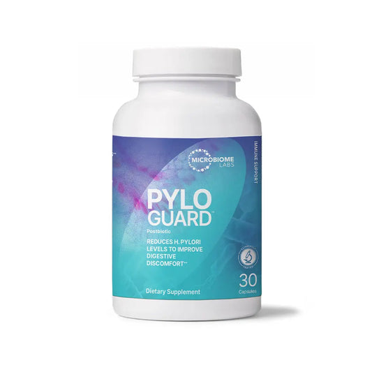 PyloGuard immune support dietary supplement bottle, 30 capsules by Microbiome Labs