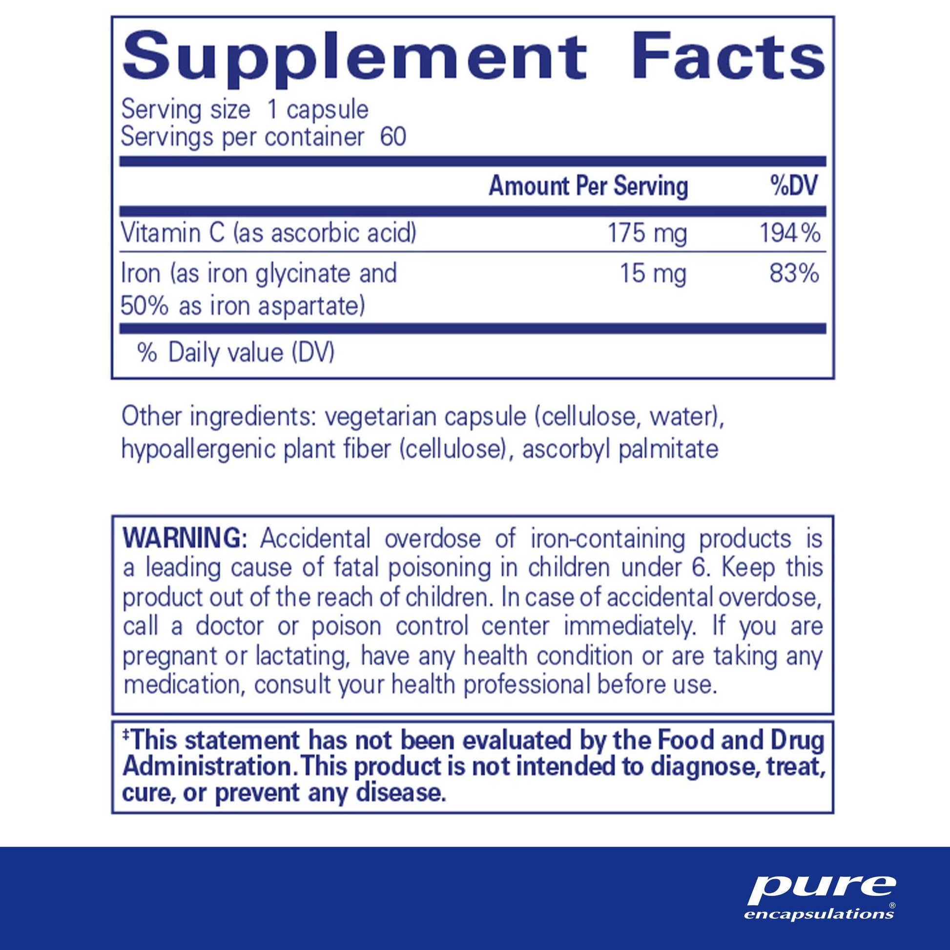 Pure Encapsulations® Iron-C